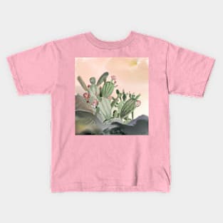 cactus in the desert Kids T-Shirt